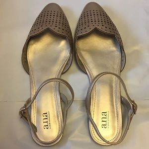 New in Box, A.N.A. Gold Cut Out Flats